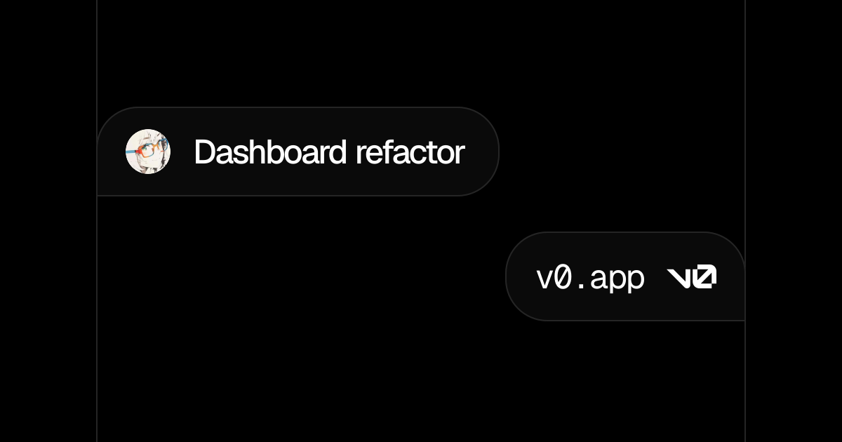 Dashboard refactor - v0 by Vercel