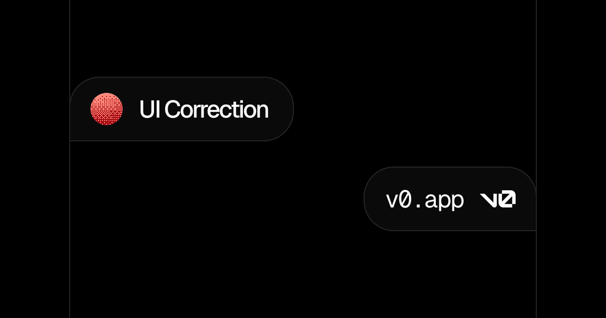 UI Correction - v0 by Vercel