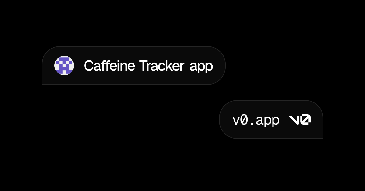 Caffeine Tracker app - v0 by Vercel