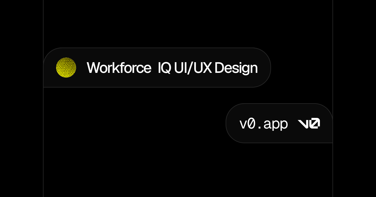 Workforce IQ UI/UX Design - v0 by Vercel