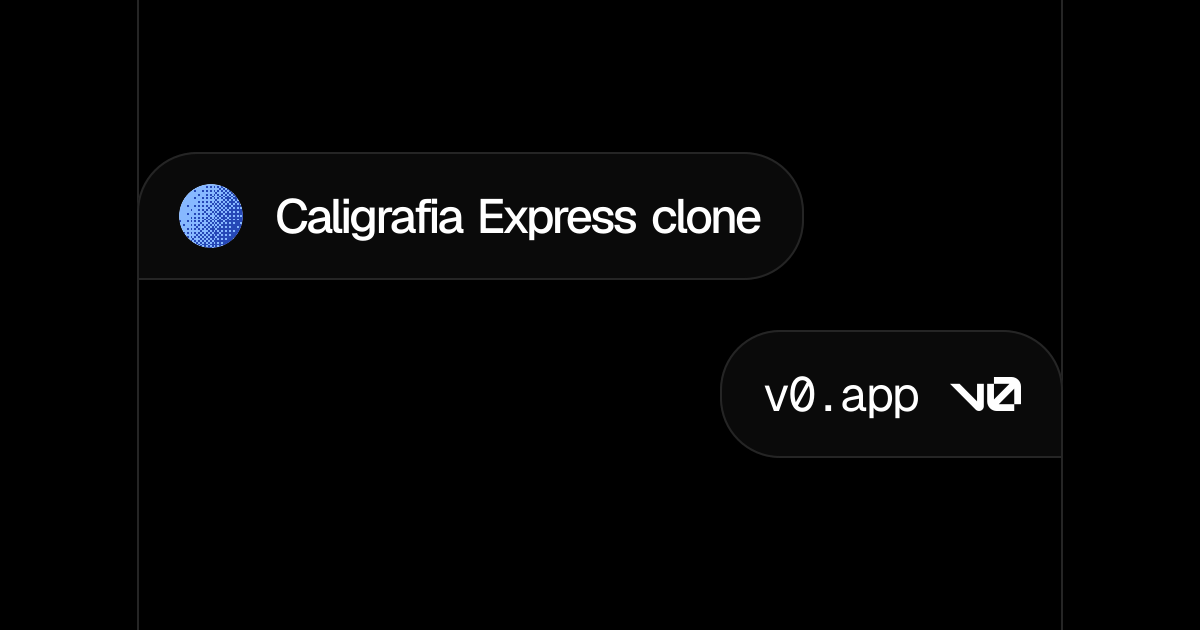 Caligrafia Express clone - v0 by Vercel