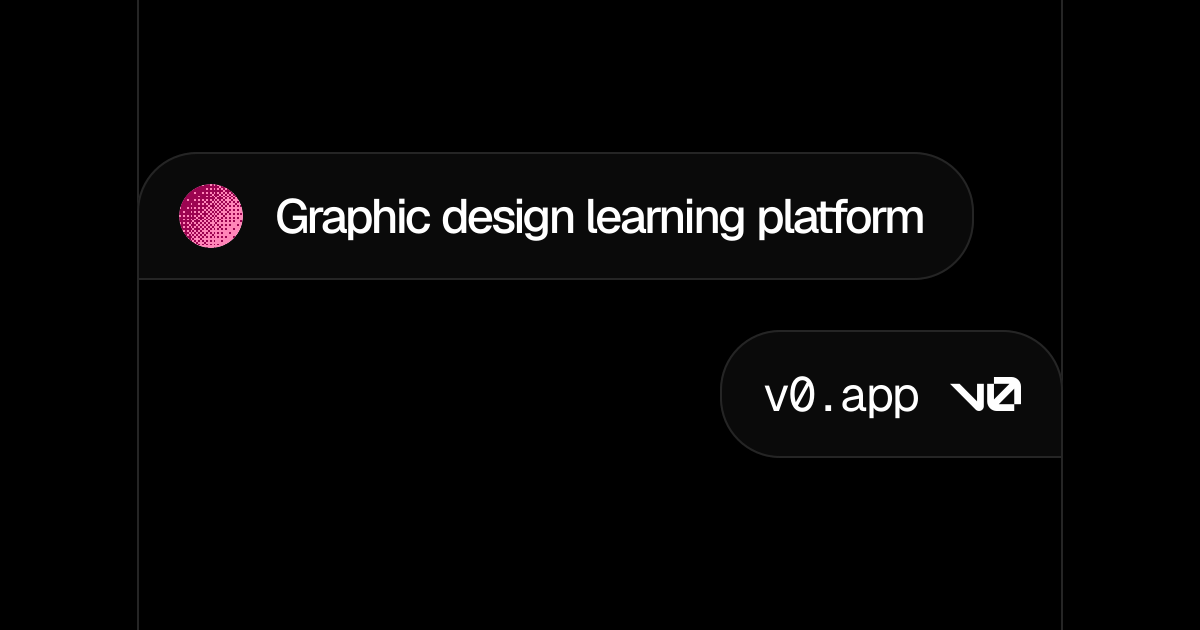 Graphic design learning platform - v0 by Vercel