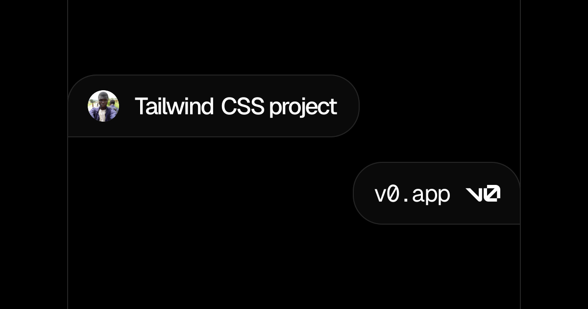 Tailwind CSS project - v0 by Vercel