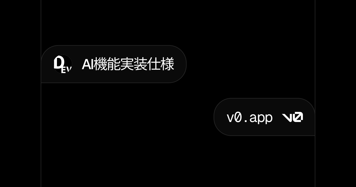 AI機能実装仕様 - v0 by Vercel