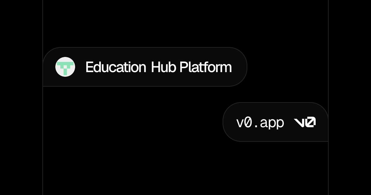 Education Hub Platform - v0 by Vercel