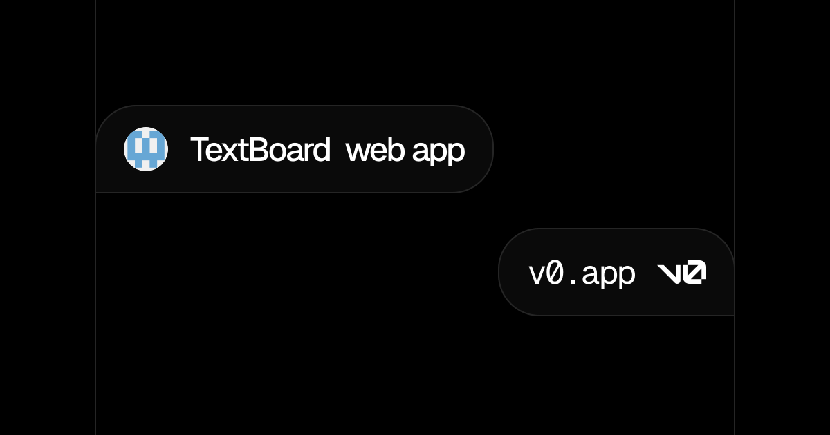 TextBoard web app - v0 by Vercel