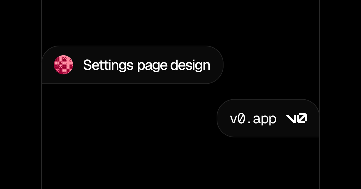 Settings page design - v0 by Vercel