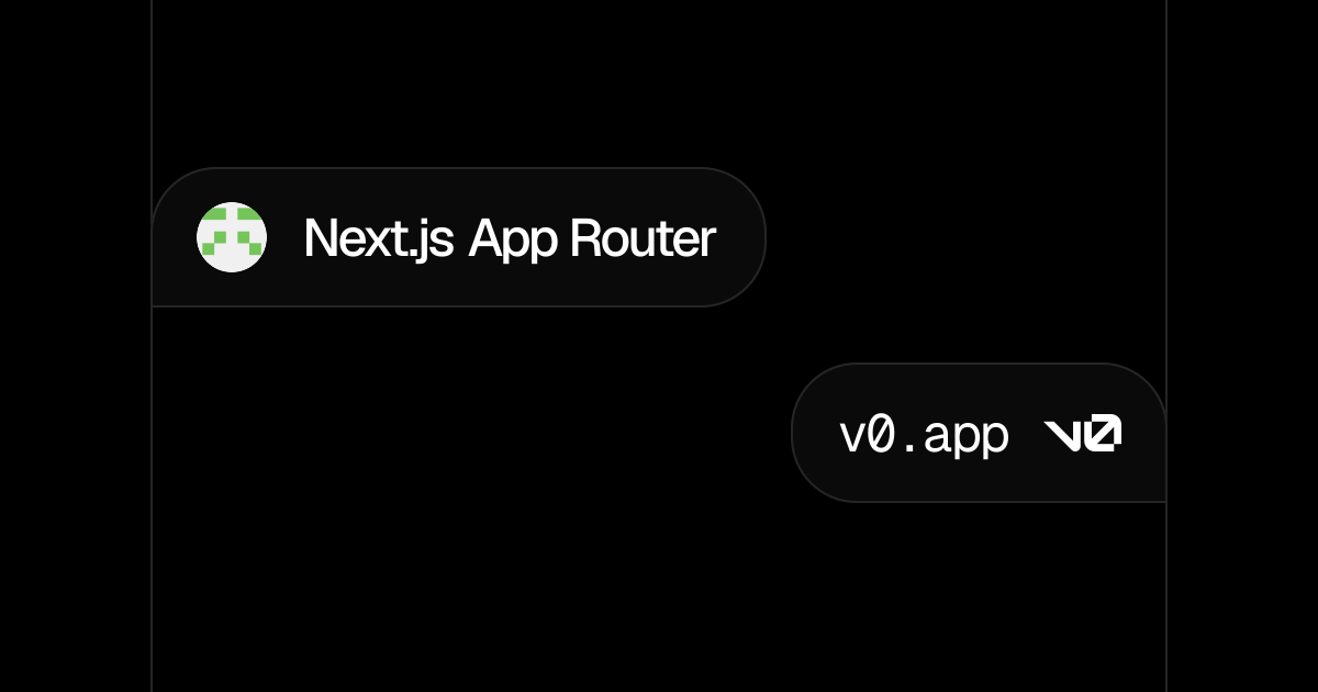Next.js App Router - v0 by Vercel