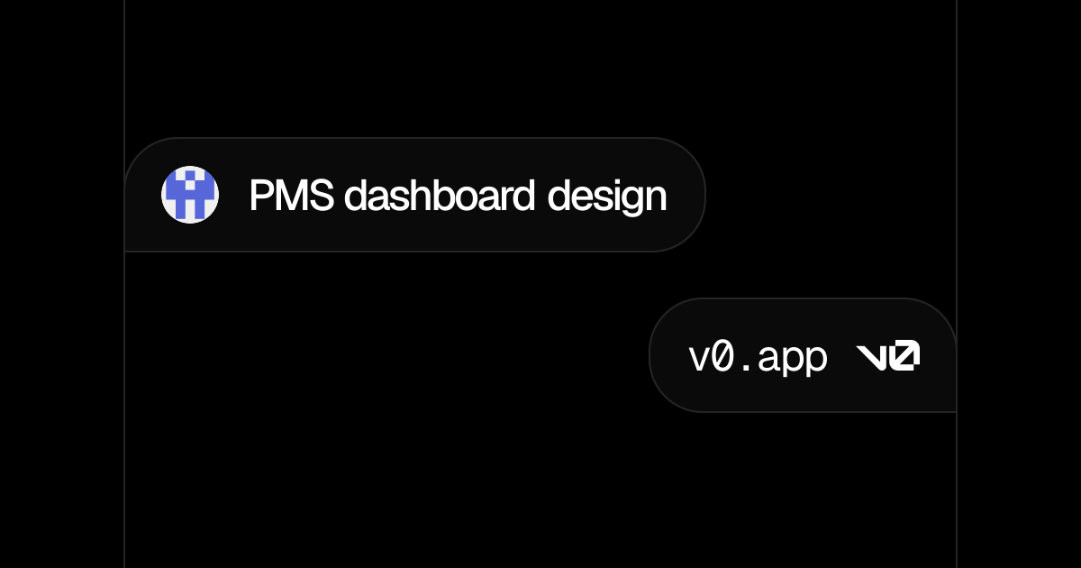 PMS dashboard design - v0 by Vercel