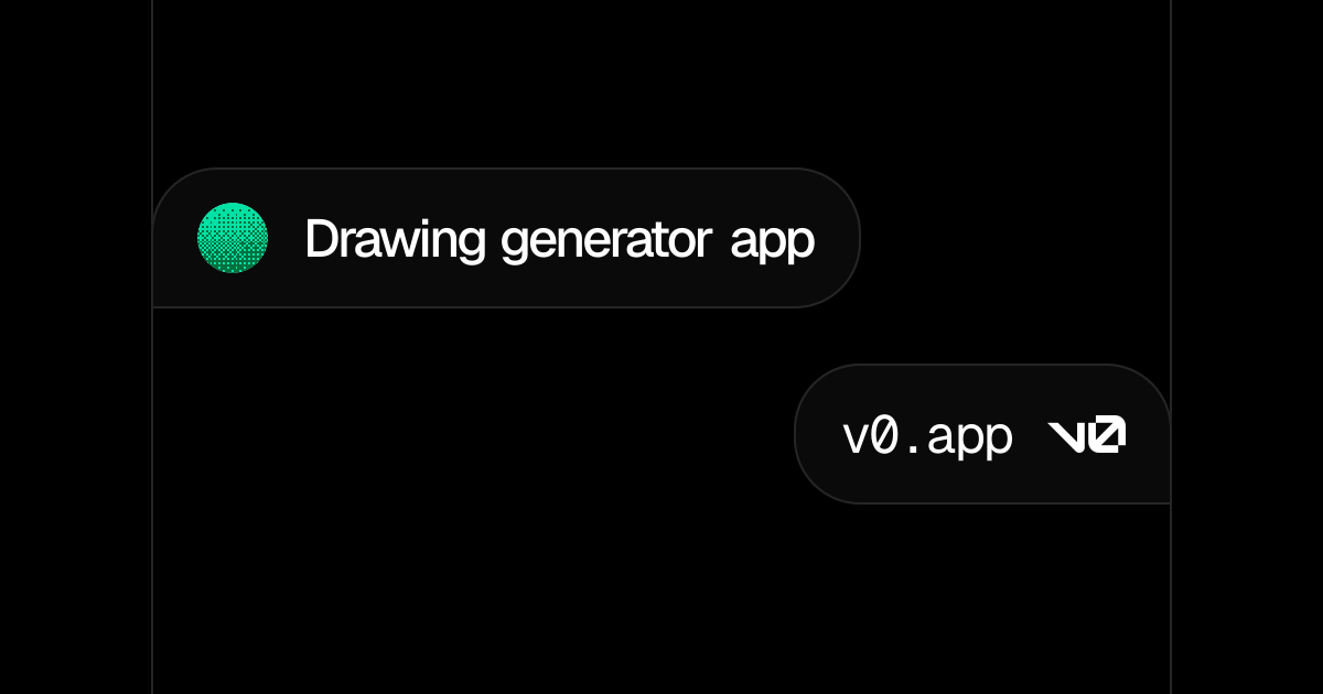 Drawing generator app - v0 by Vercel