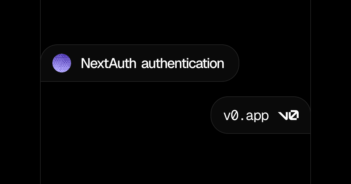 NextAuth authentication - v0 by Vercel