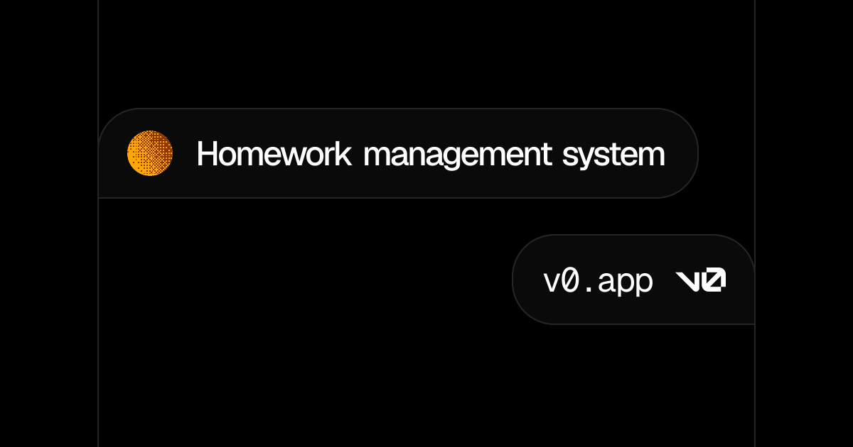 Homework management system - v0 by Vercel