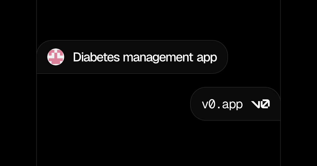 Diabetes management app - v0 by Vercel