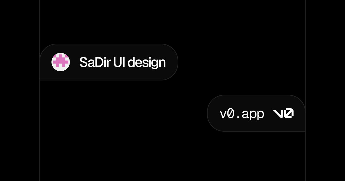 SaDir UI design - v0 by Vercel