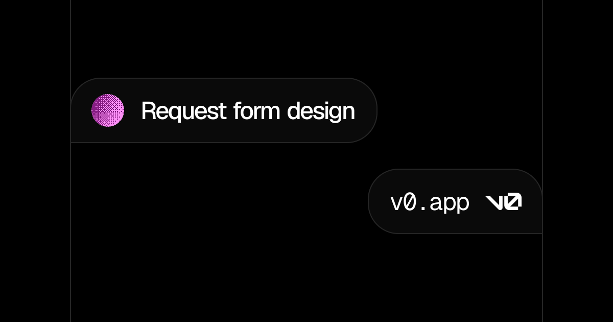 Request form design - v0 by Vercel
