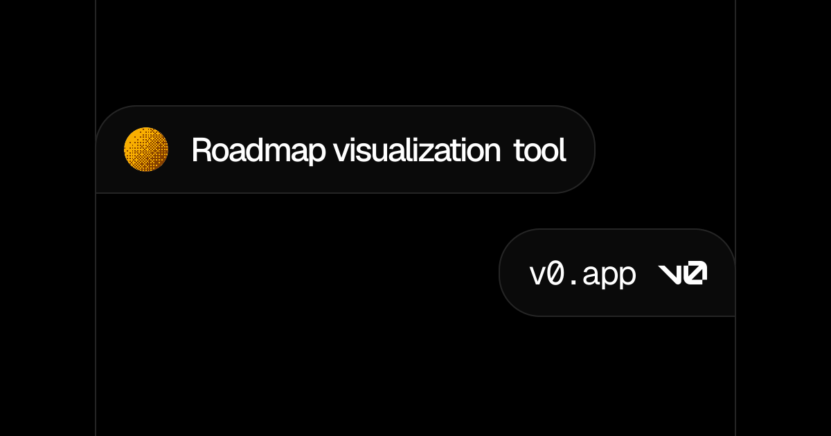 Roadmap visualization tool - v0 by Vercel