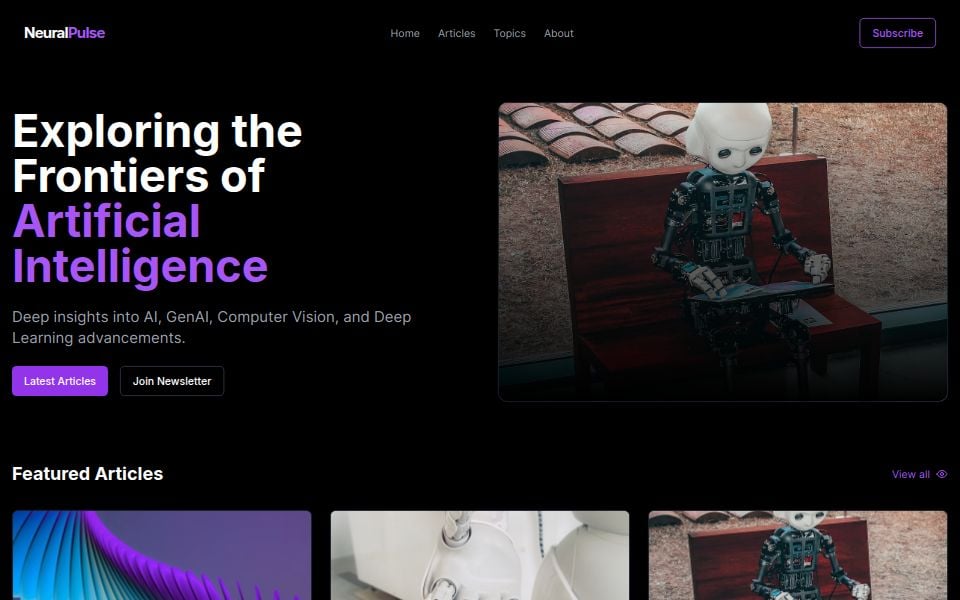 Ai Blog - Blog & Portfolio Templates - v0 by Vercel