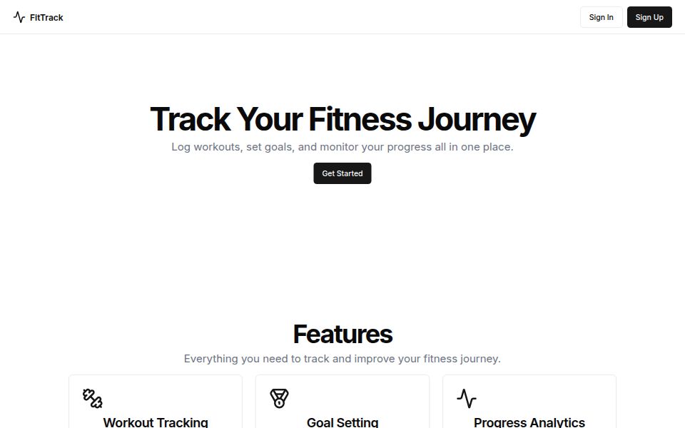 Workout tracking website - Apps & Games Templates - v0 by Vercel