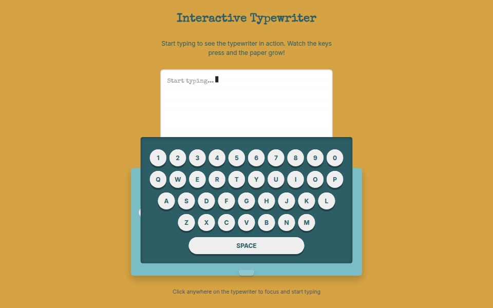 Typewriter web effect - Apps & Games Templates - v0 by Vercel