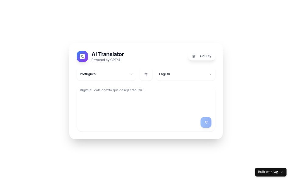 AI Translation App - Apps & Games Templates - v0 by Vercel