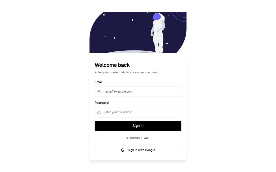 Sign-in with Google - Login & Sign Up Templates - v0 by Vercel