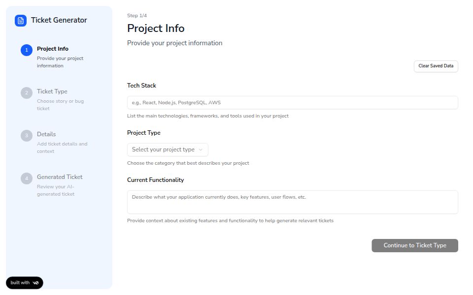 AI Ticket Generator - AI Templates - v0 by Vercel