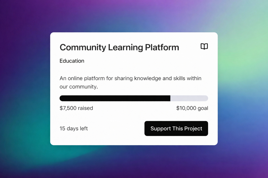 Crowdfunding Community Platform - Components Templates - v0 by Vercel