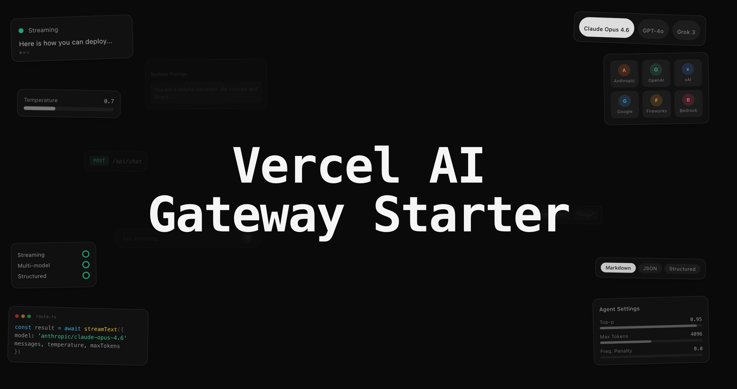 AI Gateway Starter Premium - Components Templates - v0 by Vercel