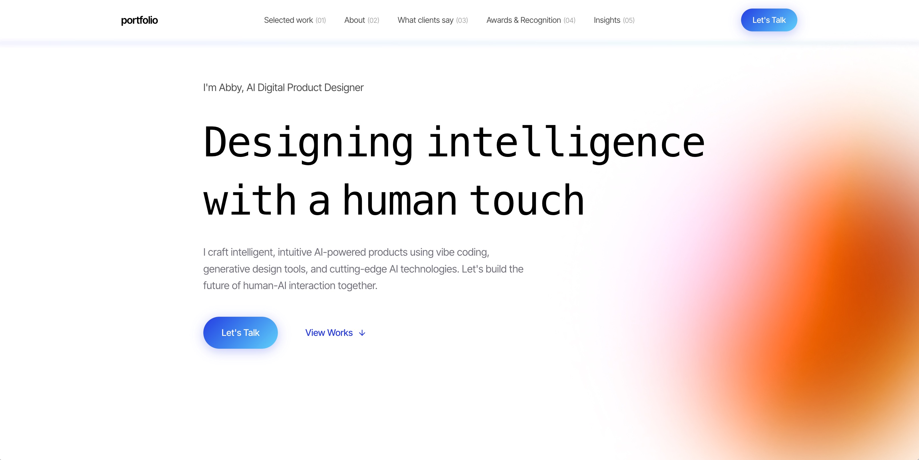 AI Product Portfolio — Free Portfolio v0 template preview built with Next.js and Tailwind CSS