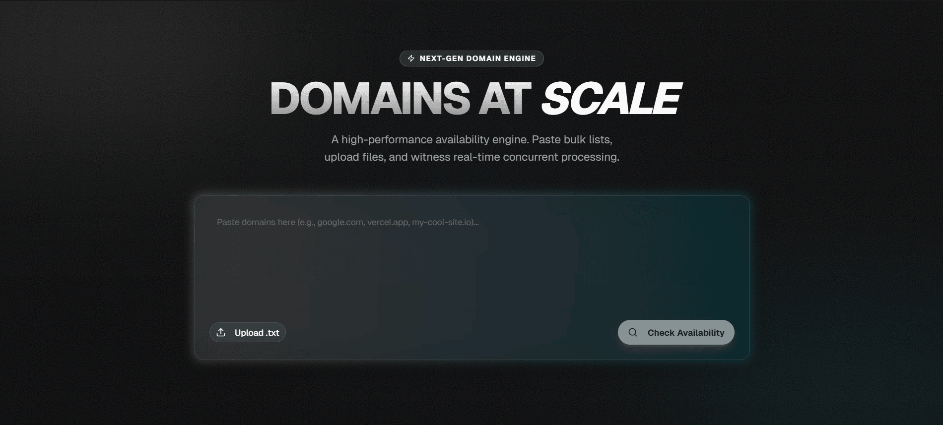 Domain Availability Checker - Landing Pages Templates - v0 by Vercel