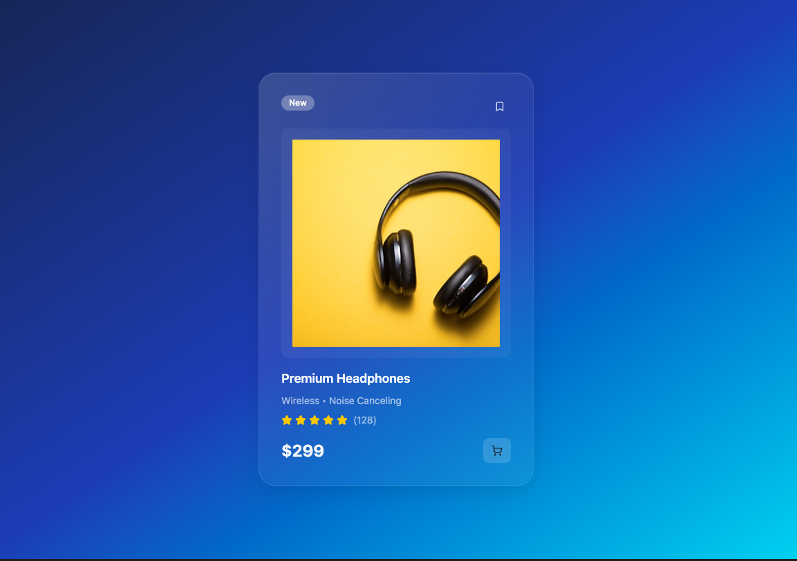 Glass Card UI - Components Templates - v0 by Vercel