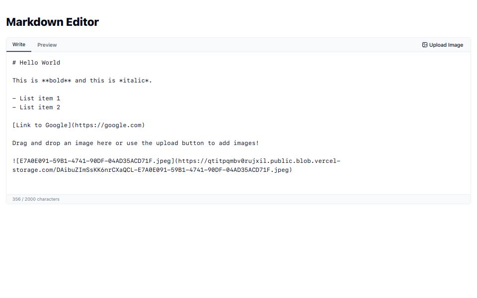Textarea with Markdown Preview - v0 by Vercel