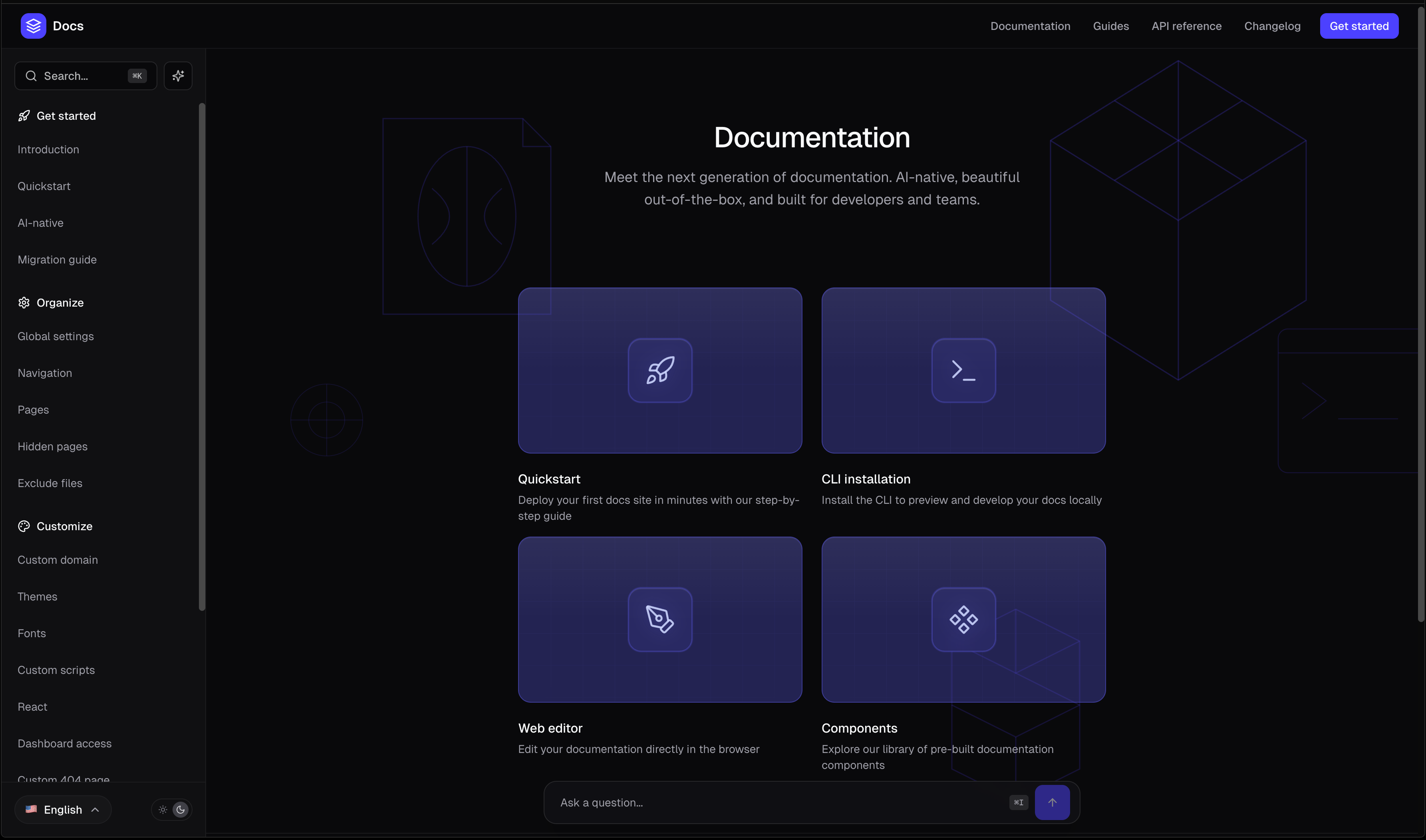 Mintlify-Style Docs + RAG Chat - AI Templates - v0 by Vercel