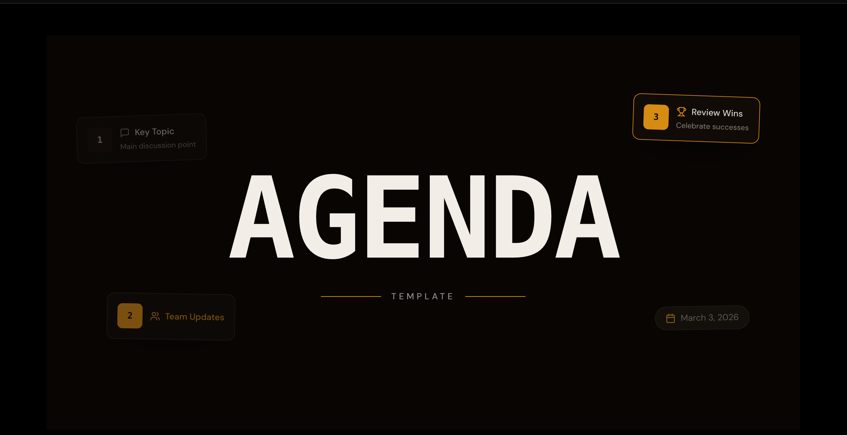 Meeting Agenda Template - Apps & Games Templates - v0 by Vercel