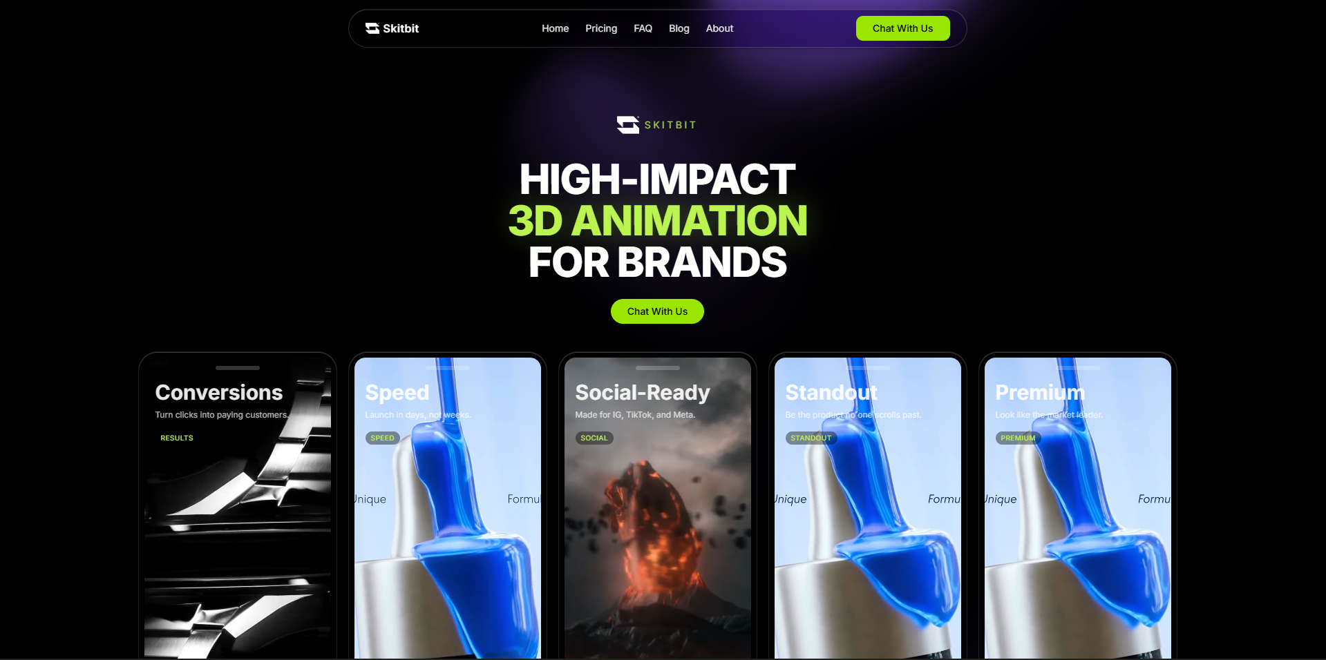 Modern Agency Website - Liquid Glass - 3D Agency website - Website ...