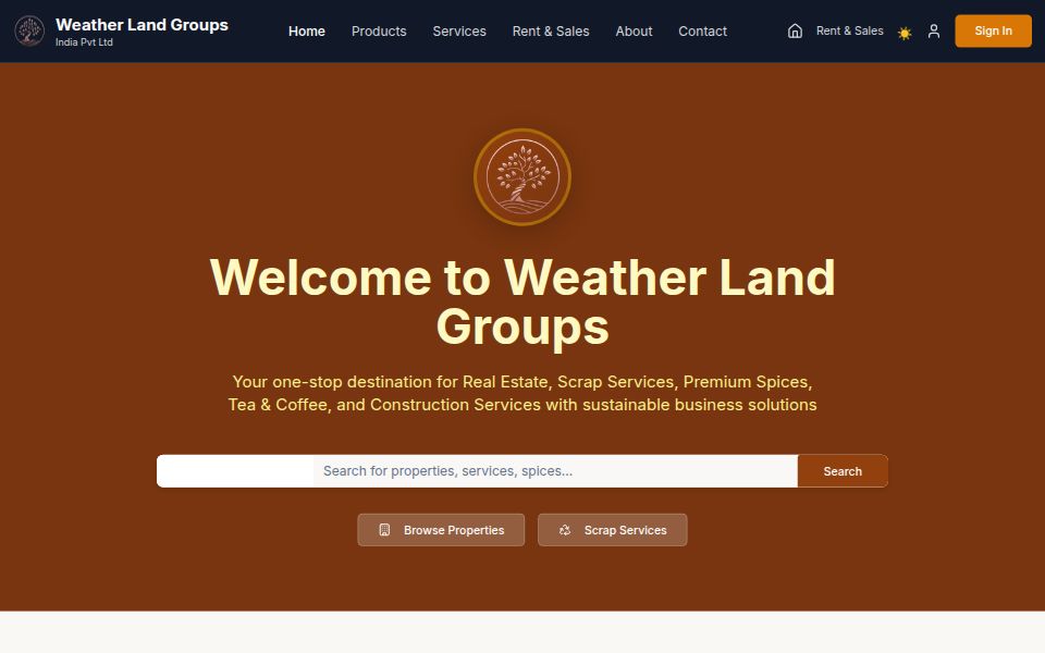 Weather land groups website - Components Templates - v0 by Vercel