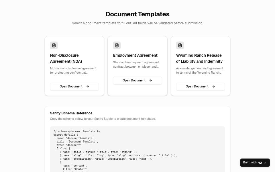 Document Fillable Template (eDoc form) - Components Templates - v0 by ...