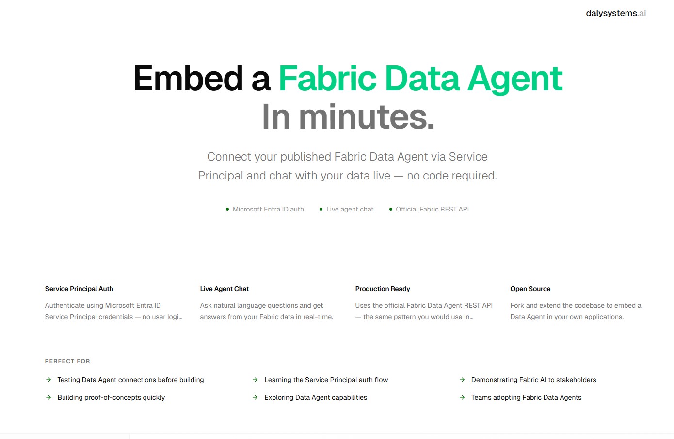 Embed a Fabric Data Agent in Minutes - Agents Templates - v0 by Vercel