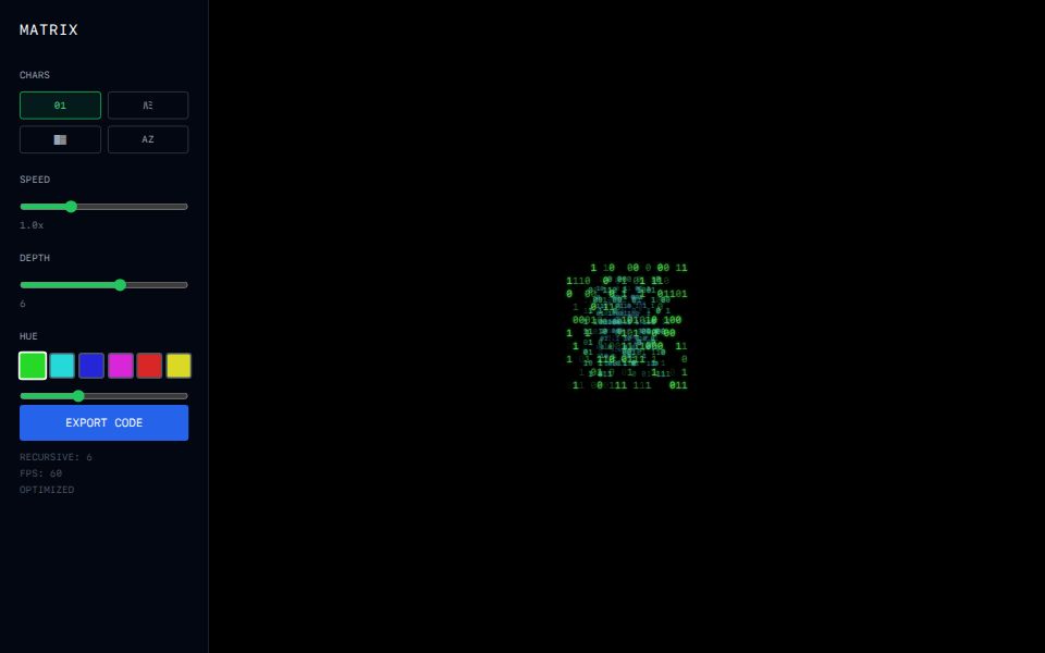 Recursive Matrix - Components Templates - v0 by Vercel