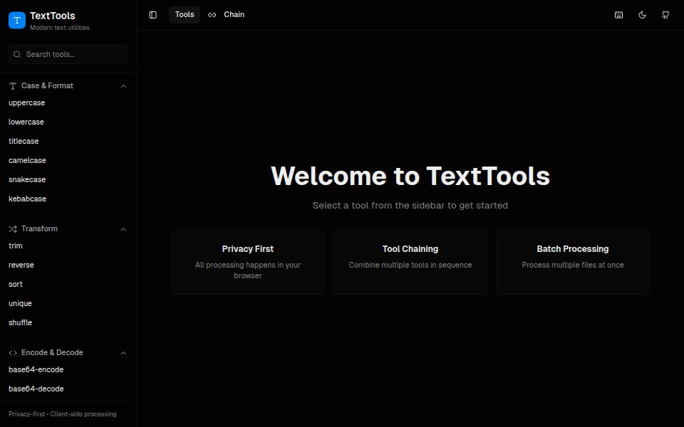 TextTools – Modern Text Utilities Suite - Apps & Games Templates - v0 ...