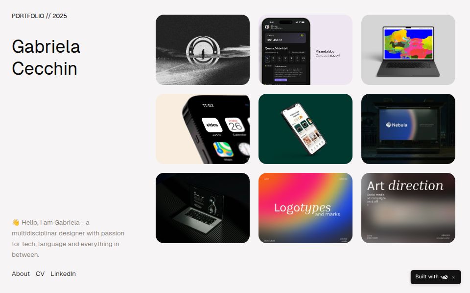 Design Portfolio - Blog & Portfolio Templates - v0 by Vercel
