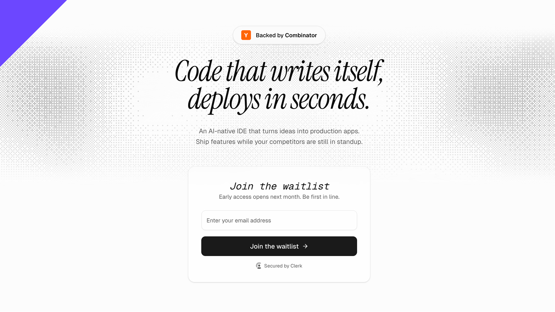 Clerk Waitlist Template - Login & Sign Up Templates - v0 by Vercel