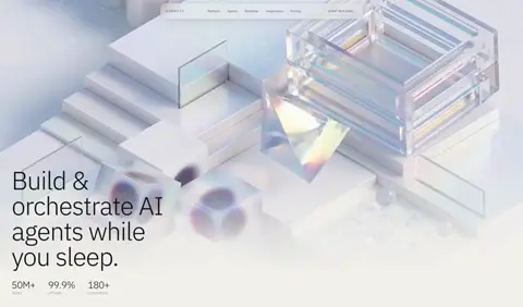 AGENTIC — Build & orchestrate AI agents — Free AI v0 template preview built with Next.js and Tailwind CSS