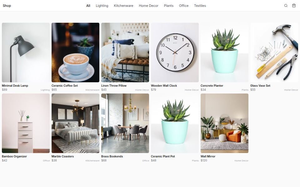 Minimal Shop - E-commerce Templates - v0 by Vercel