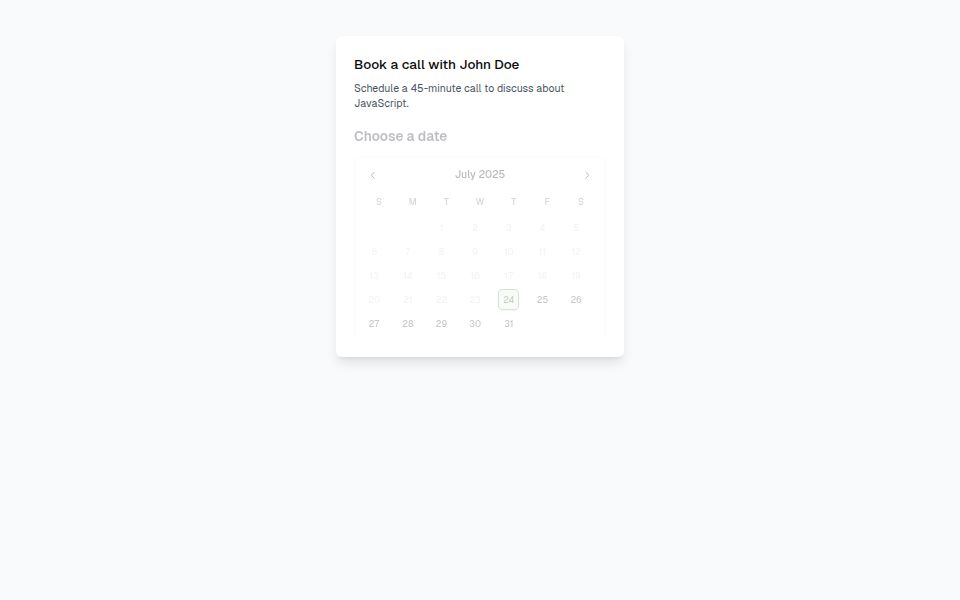 Tailwind calendar component - Components Templates - v0 by Vercel