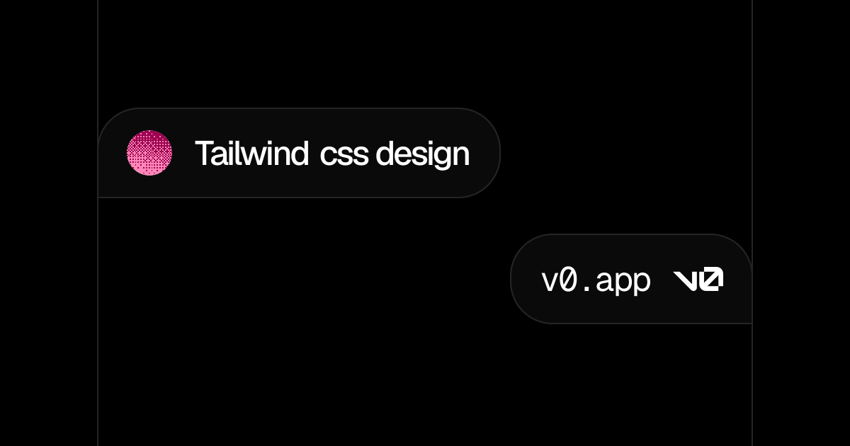 Tailwind css design - v0 by Vercel