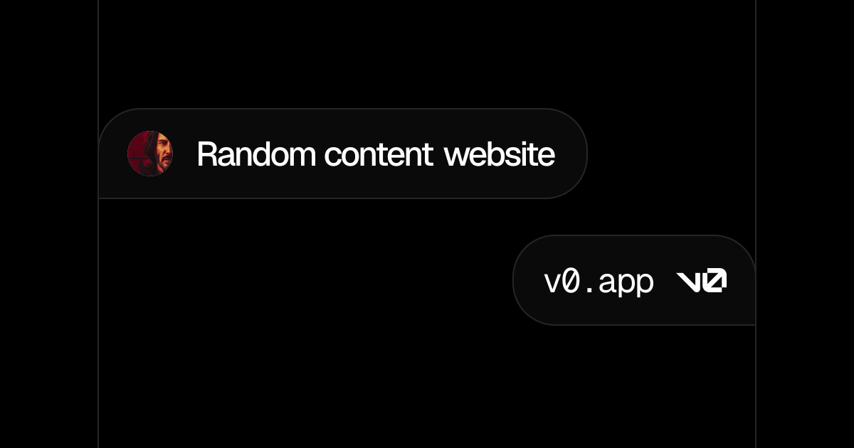 Random content website - v0 by Vercel