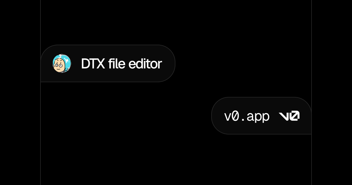 DTX file editor - v0 by Vercel
