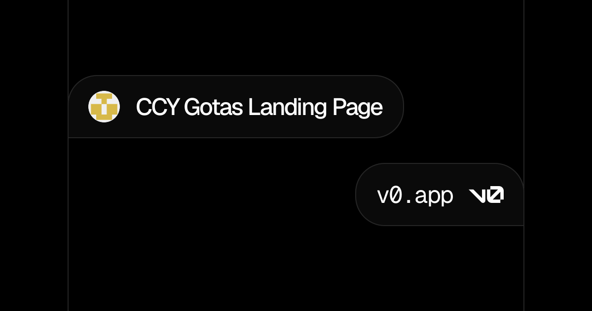 CCY Gotas Landing Page - v0 by Vercel