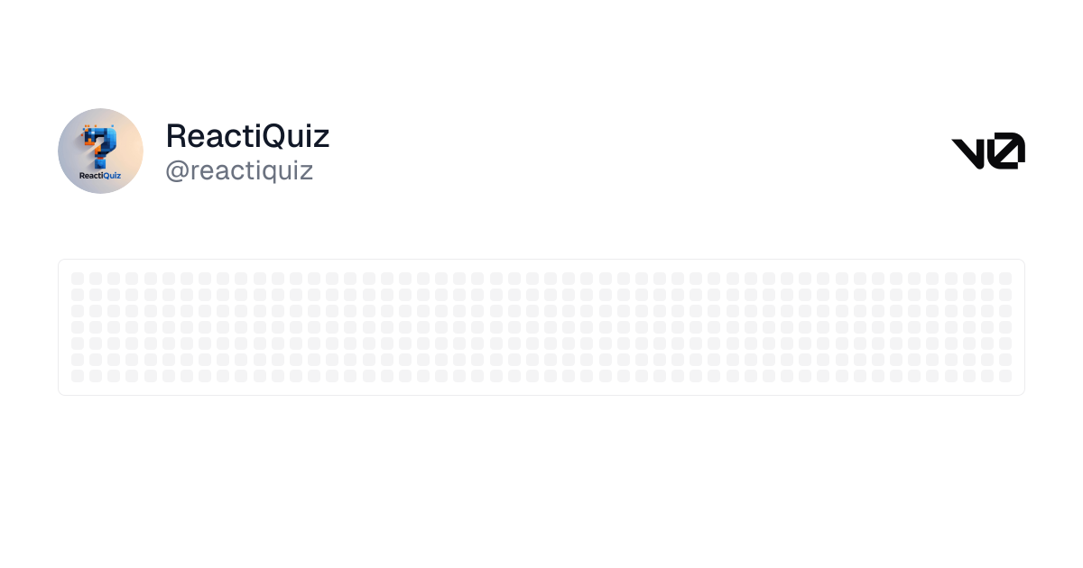 v0 - reactiquiz - v0 by Vercel